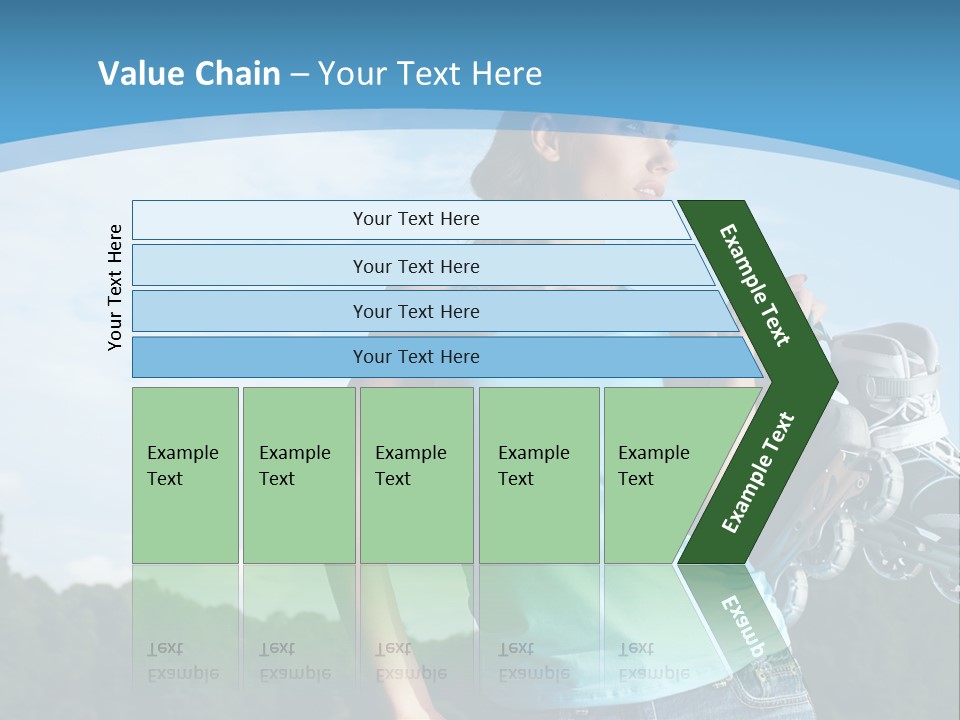 Rollerskating Recreational Fit PowerPoint Template