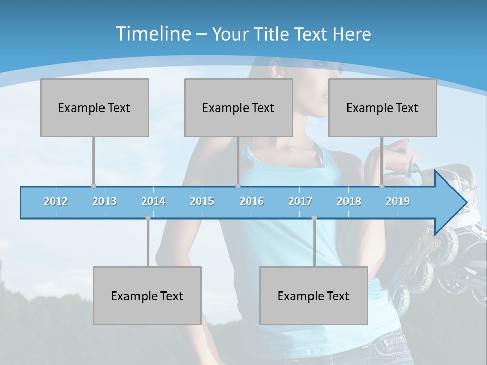 Rollerskating Recreational Fit PowerPoint Template