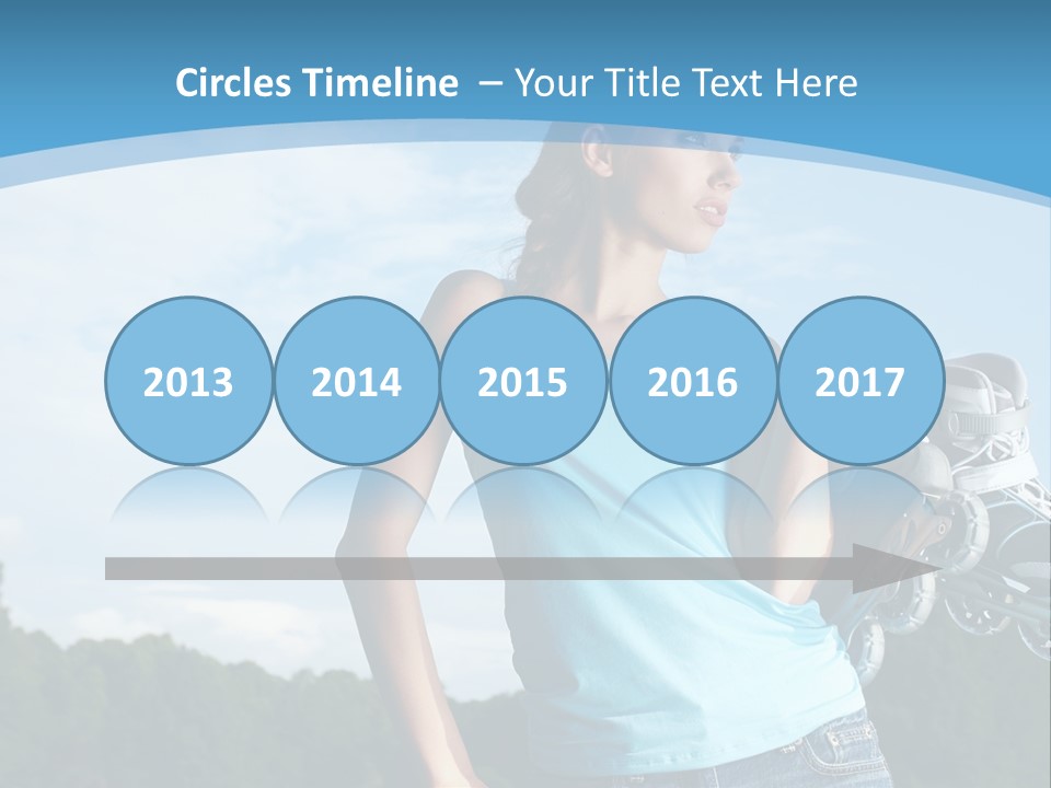 Rollerskating Recreational Fit PowerPoint Template