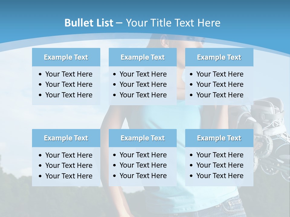 Rollerskating Recreational Fit PowerPoint Template