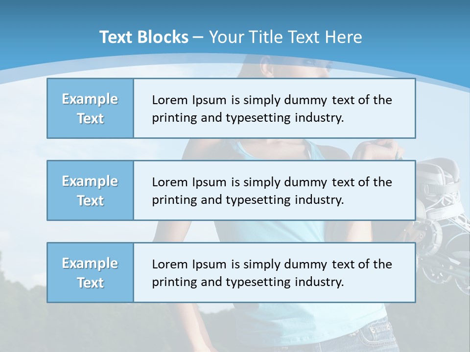 Rollerskating Recreational Fit PowerPoint Template