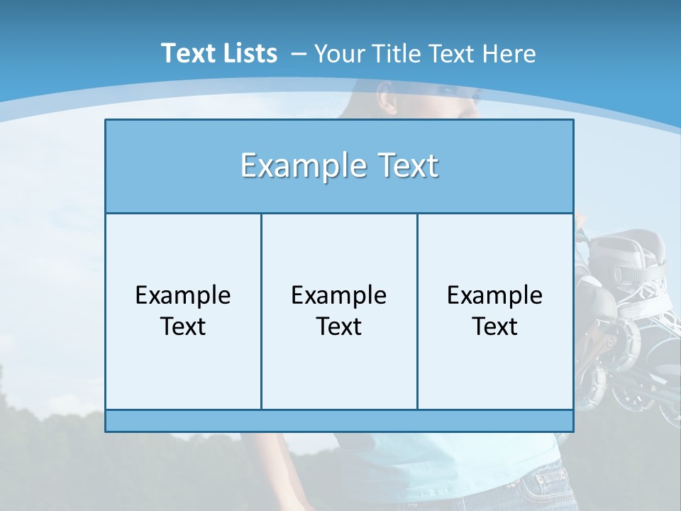 Rollerskating Recreational Fit PowerPoint Template