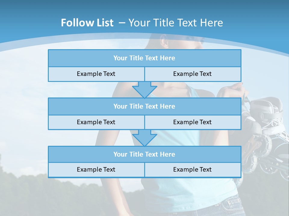 Rollerskating Recreational Fit PowerPoint Template