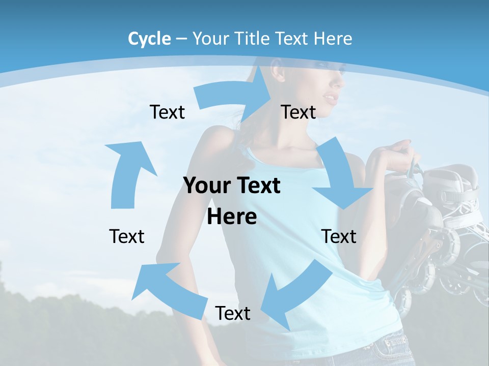 Rollerskating Recreational Fit PowerPoint Template