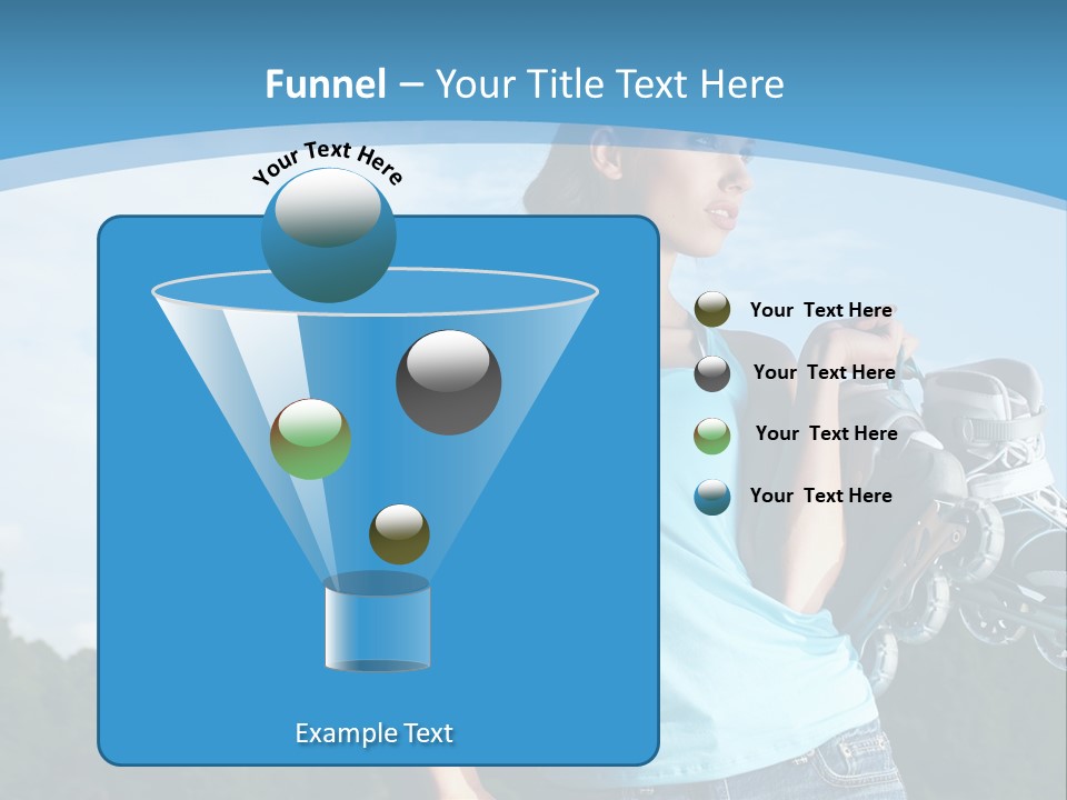 Rollerskating Recreational Fit PowerPoint Template