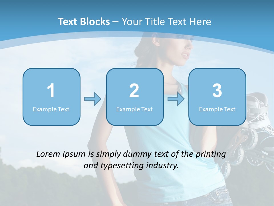 Rollerskating Recreational Fit PowerPoint Template