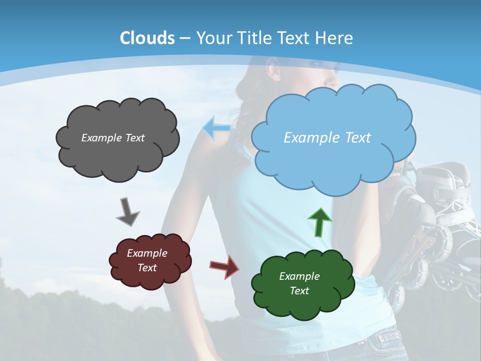 Rollerskating Recreational Fit PowerPoint Template
