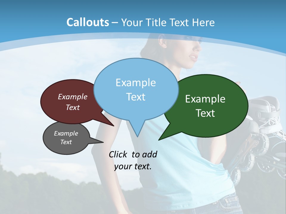 Rollerskating Recreational Fit PowerPoint Template