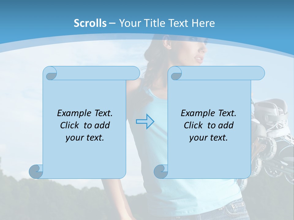 Rollerskating Recreational Fit PowerPoint Template