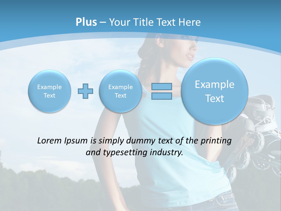 Rollerskating Recreational Fit PowerPoint Template