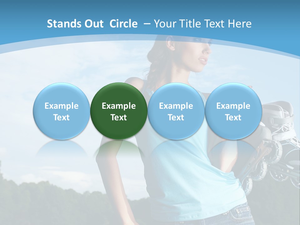 Rollerskating Recreational Fit PowerPoint Template