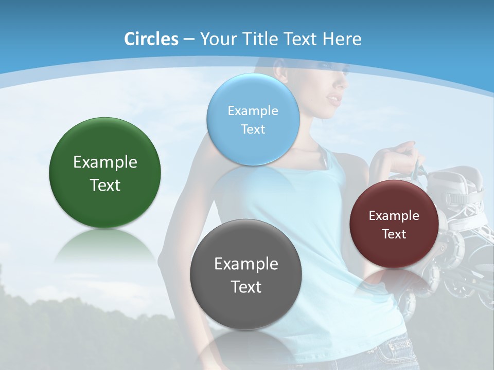 Rollerskating Recreational Fit PowerPoint Template