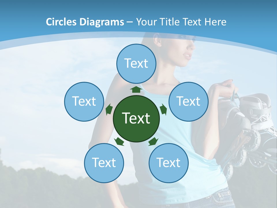 Rollerskating Recreational Fit PowerPoint Template