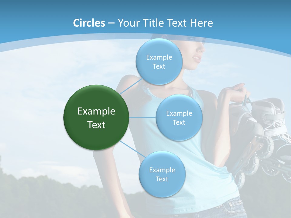 Rollerskating Recreational Fit PowerPoint Template