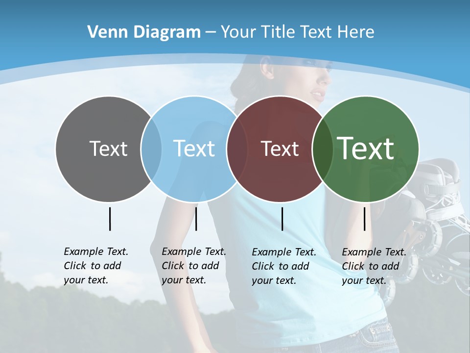 Rollerskating Recreational Fit PowerPoint Template