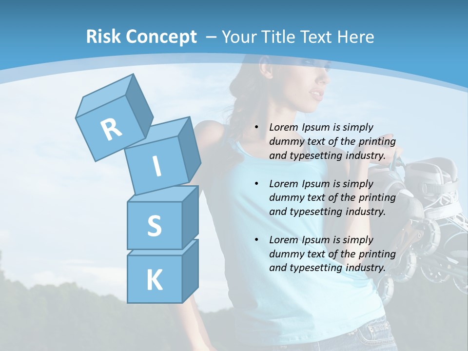 Rollerskating Recreational Fit PowerPoint Template