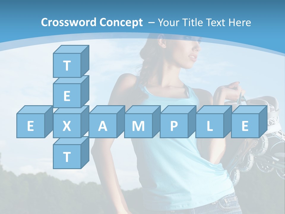 Rollerskating Recreational Fit PowerPoint Template