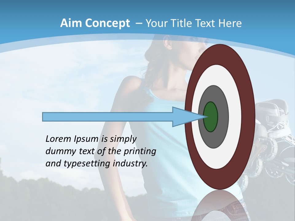Rollerskating Recreational Fit PowerPoint Template
