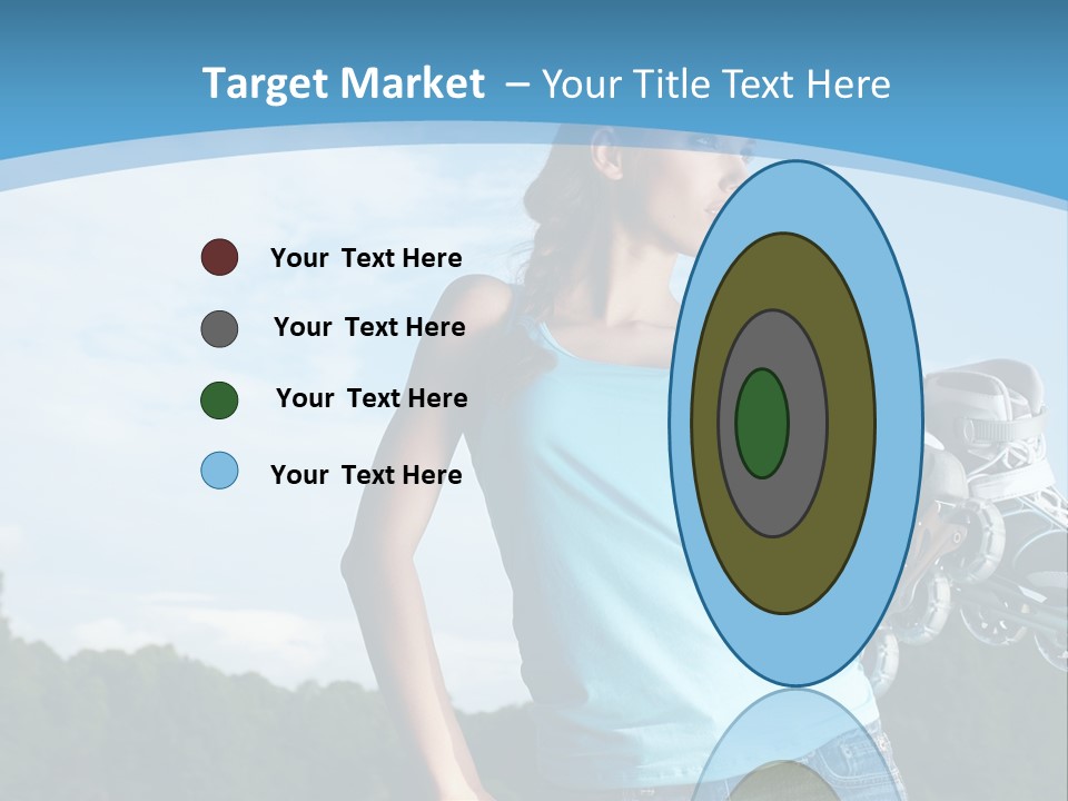 Rollerskating Recreational Fit PowerPoint Template