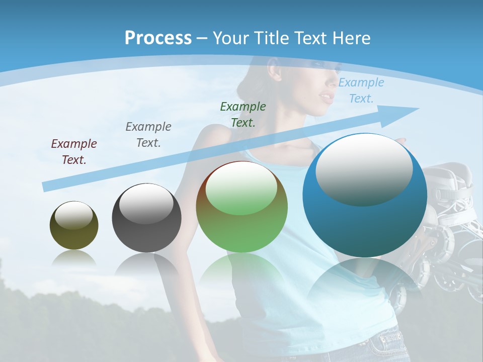 Rollerskating Recreational Fit PowerPoint Template