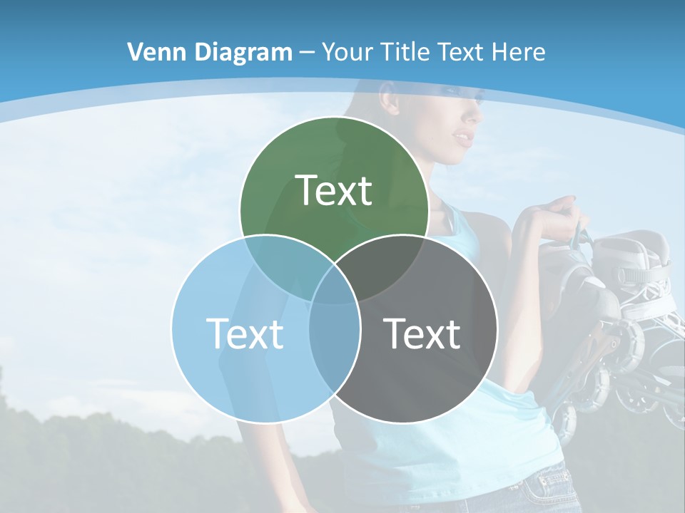 Rollerskating Recreational Fit PowerPoint Template