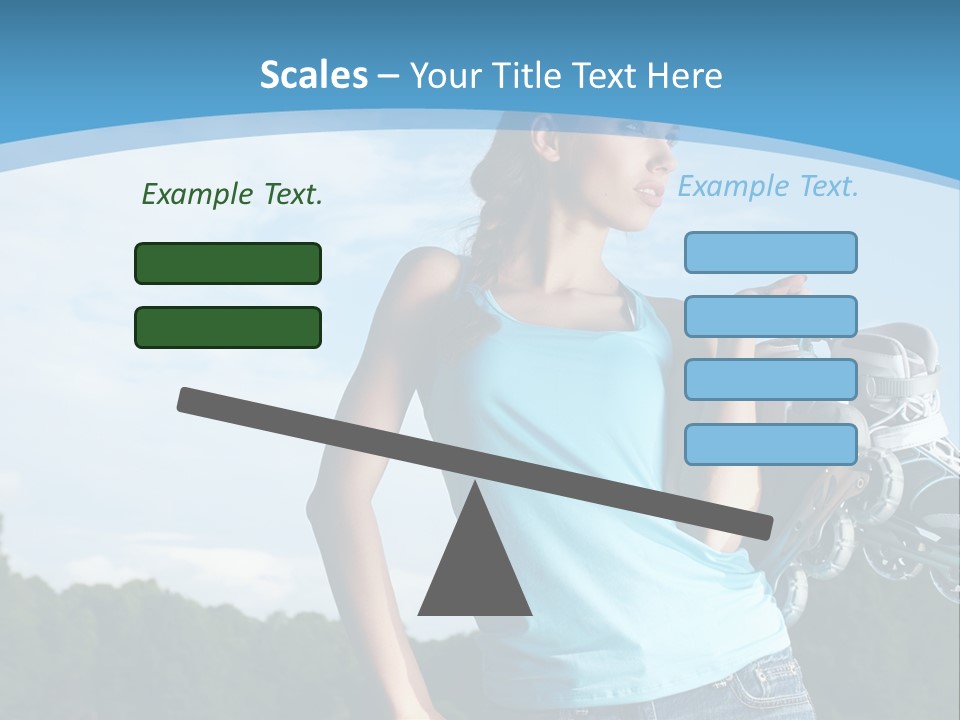 Rollerskating Recreational Fit PowerPoint Template