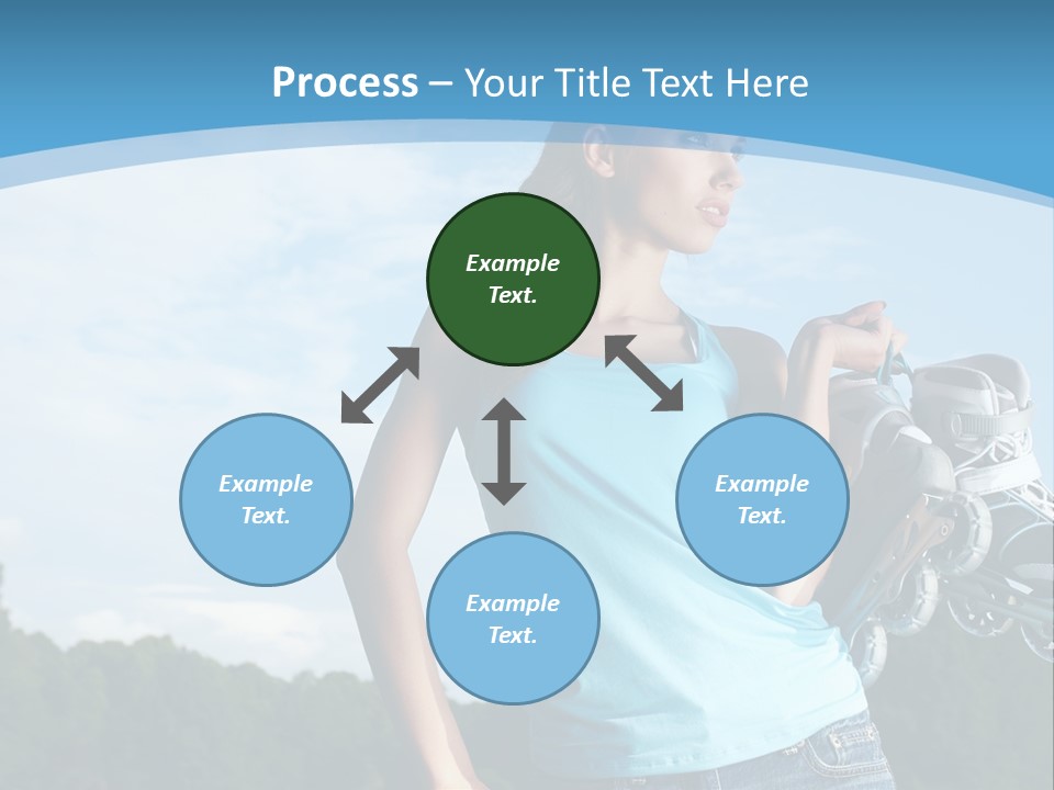Rollerskating Recreational Fit PowerPoint Template