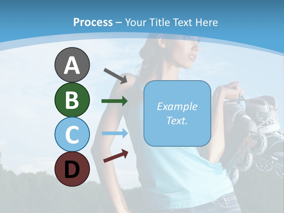 Rollerskating Recreational Fit PowerPoint Template