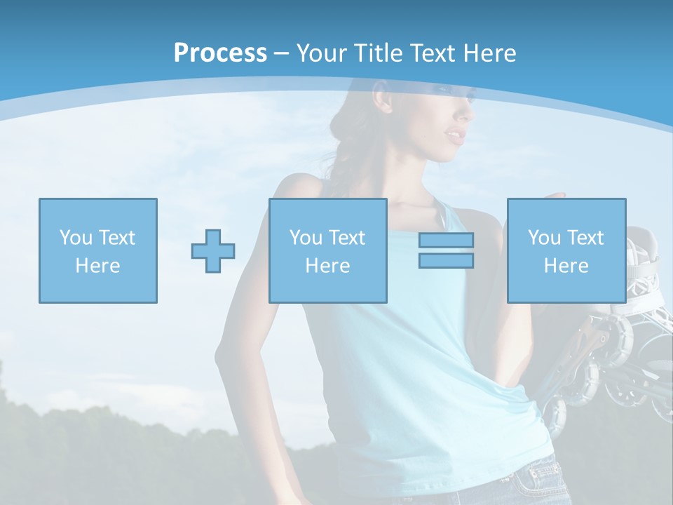 Rollerskating Recreational Fit PowerPoint Template