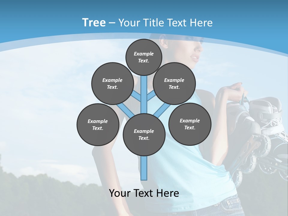 Rollerskating Recreational Fit PowerPoint Template