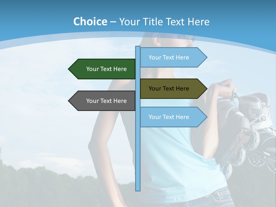 Rollerskating Recreational Fit PowerPoint Template