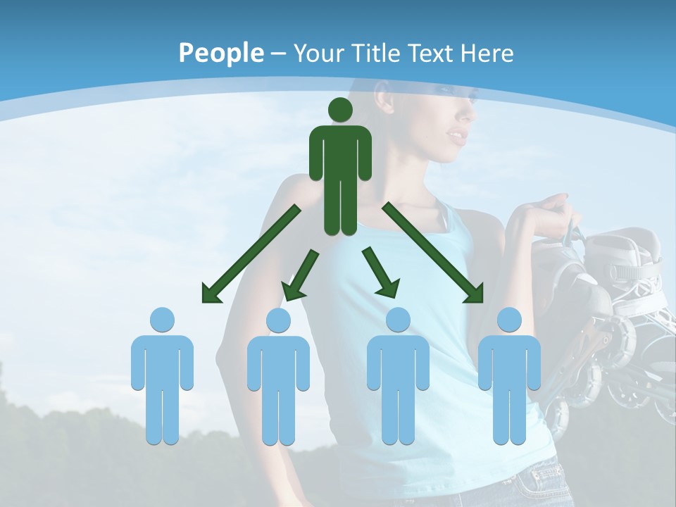 Rollerskating Recreational Fit PowerPoint Template