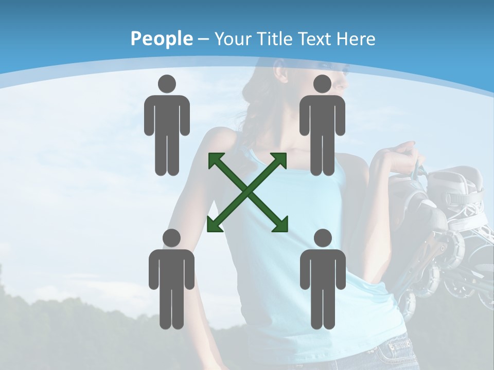 Rollerskating Recreational Fit PowerPoint Template