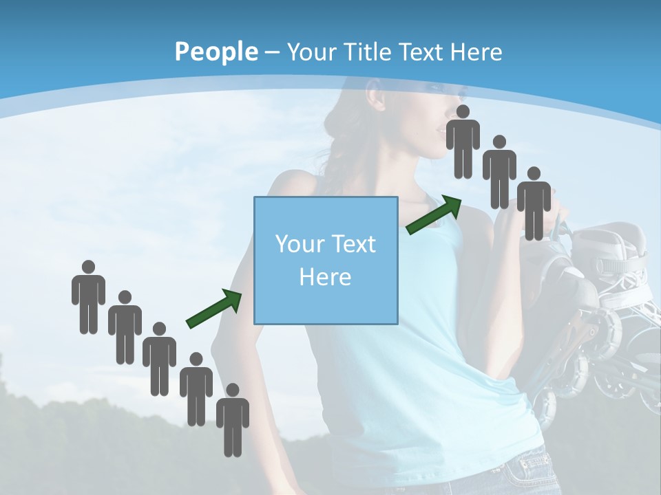 Rollerskating Recreational Fit PowerPoint Template