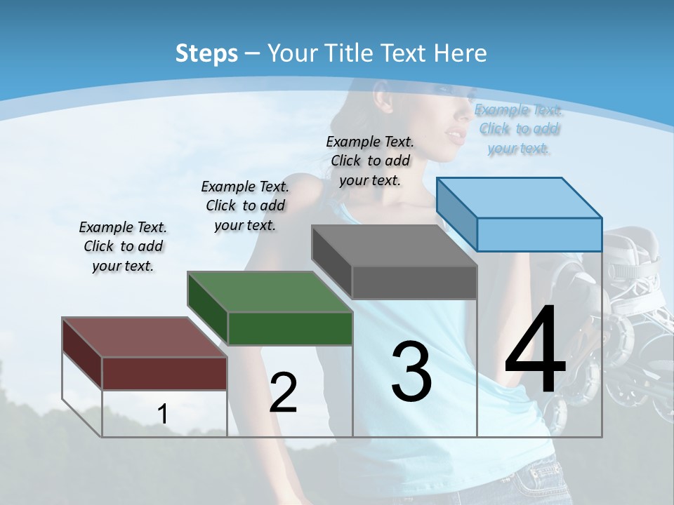 Rollerskating Recreational Fit PowerPoint Template