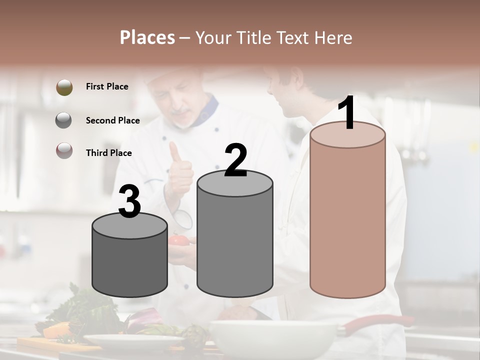 Cooking Two People PowerPoint Template