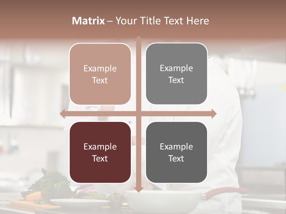 Cooking Two People PowerPoint Template