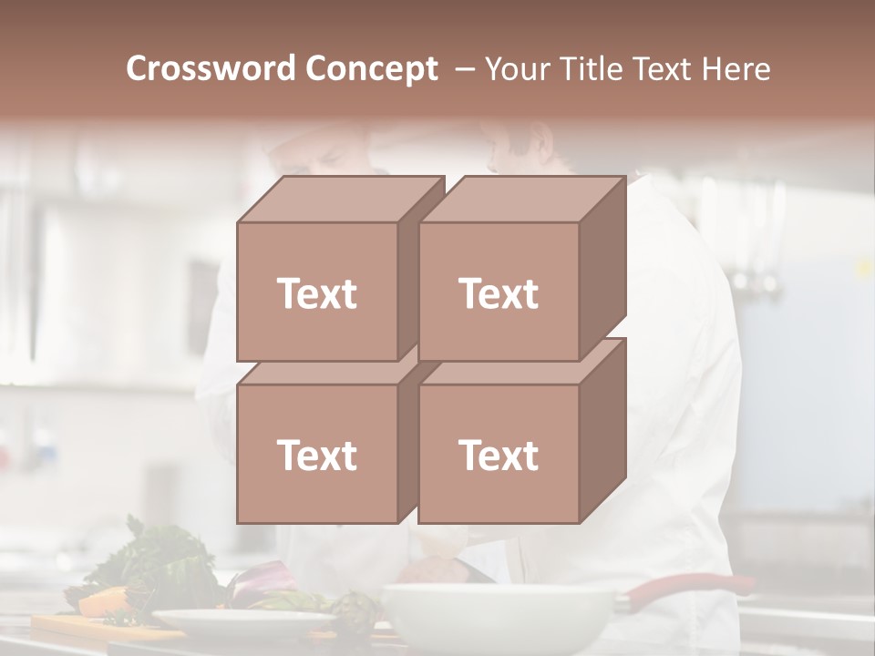 Cooking Two People PowerPoint Template