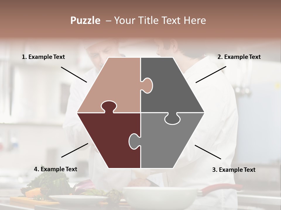 Cooking Two People PowerPoint Template