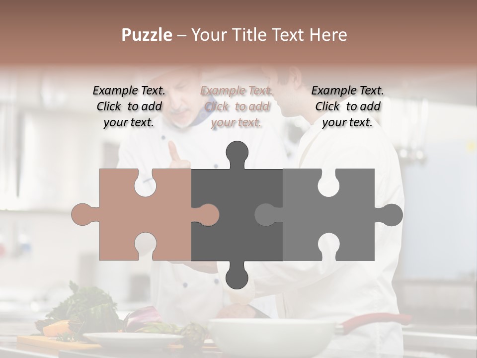 Cooking Two People PowerPoint Template