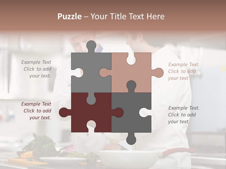 Cooking Two People PowerPoint Template