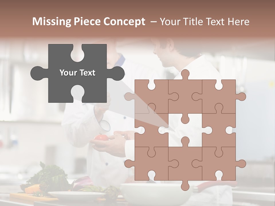 Cooking Two People PowerPoint Template