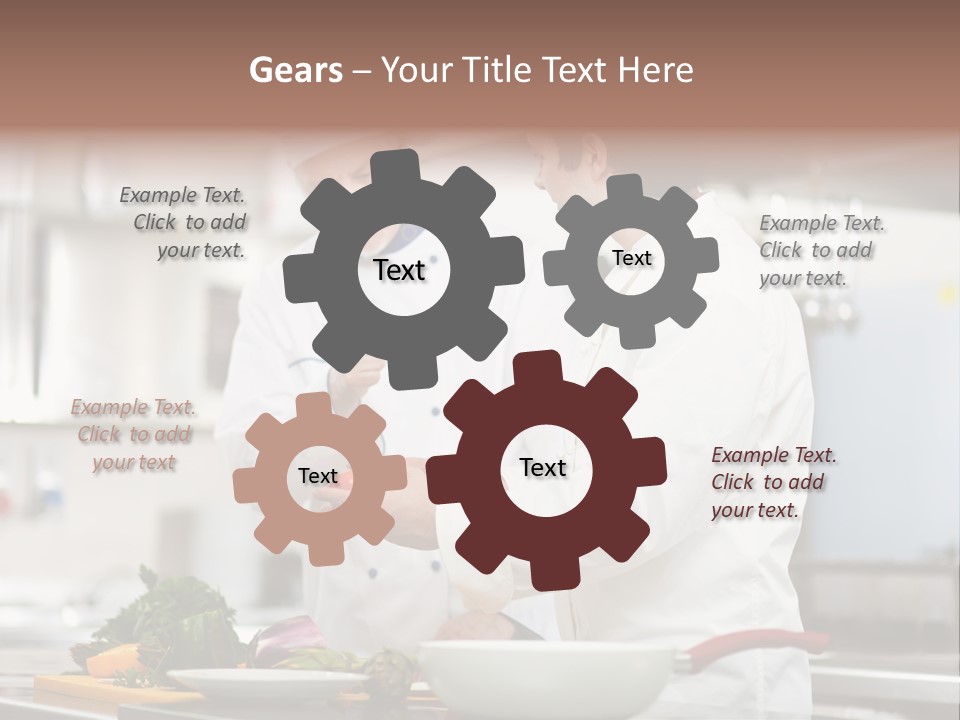 Cooking Two People PowerPoint Template