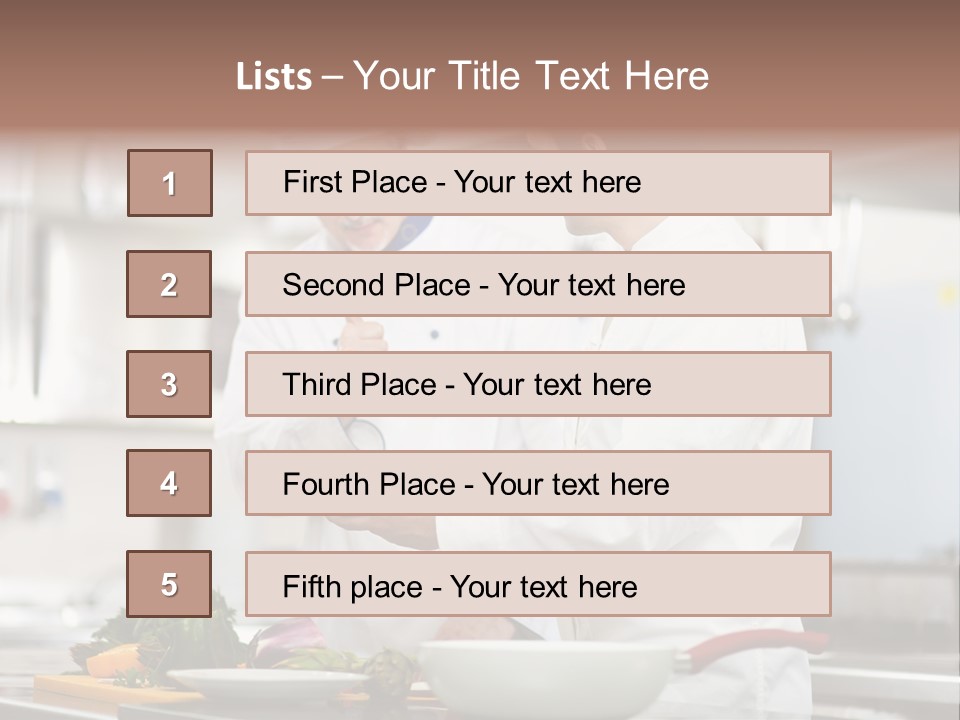 Cooking Two People PowerPoint Template