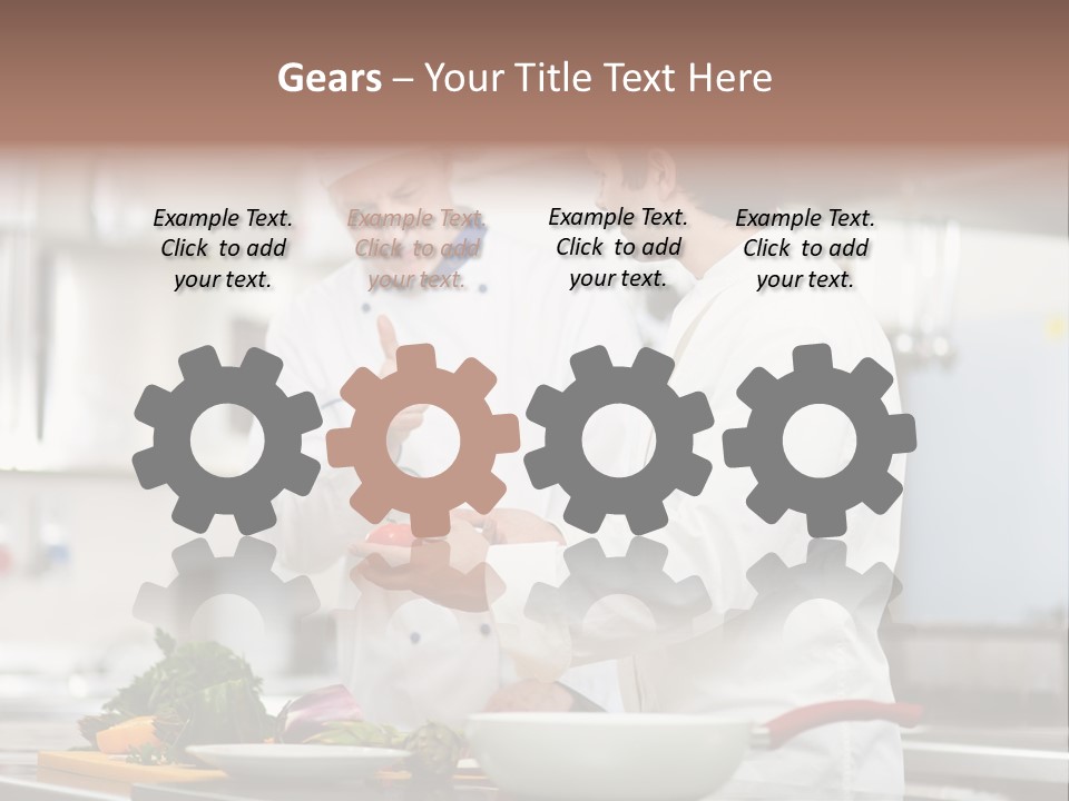 Cooking Two People PowerPoint Template