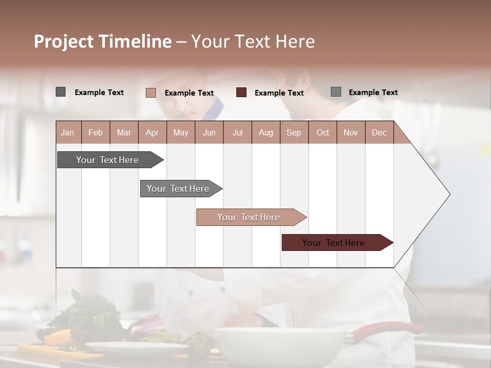 Cooking Two People PowerPoint Template