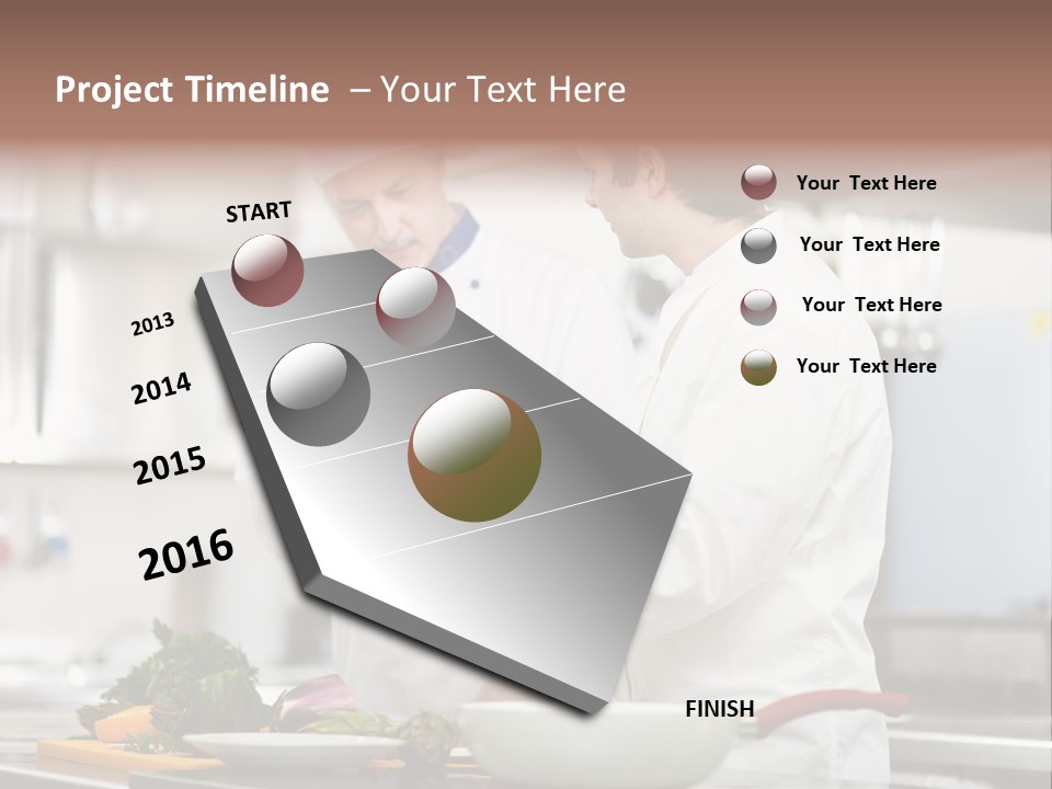 Cooking Two People PowerPoint Template