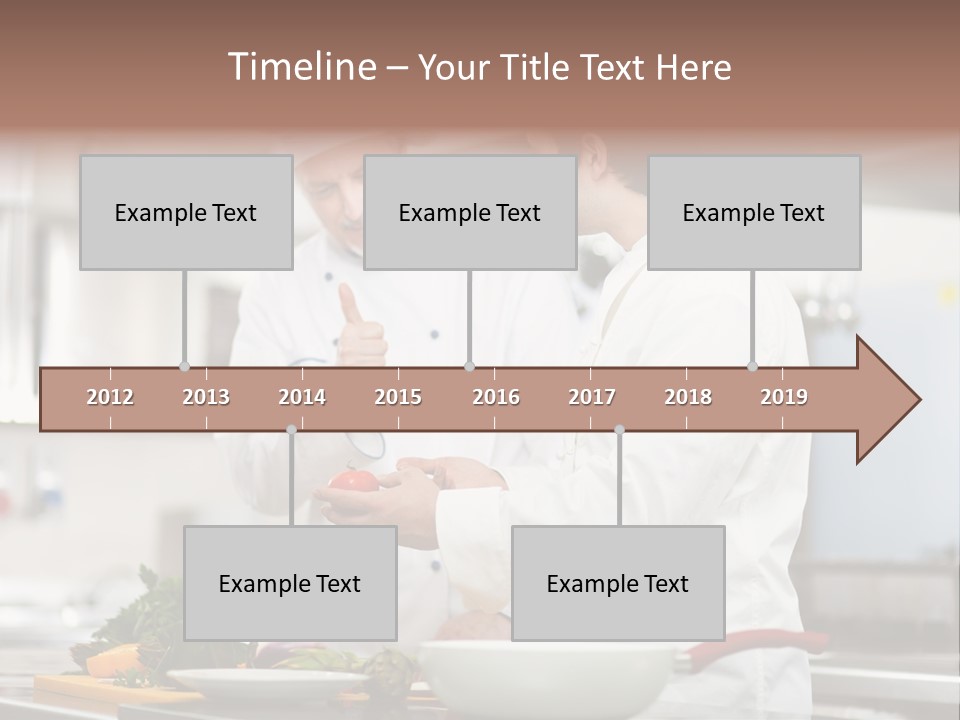 Cooking Two People PowerPoint Template