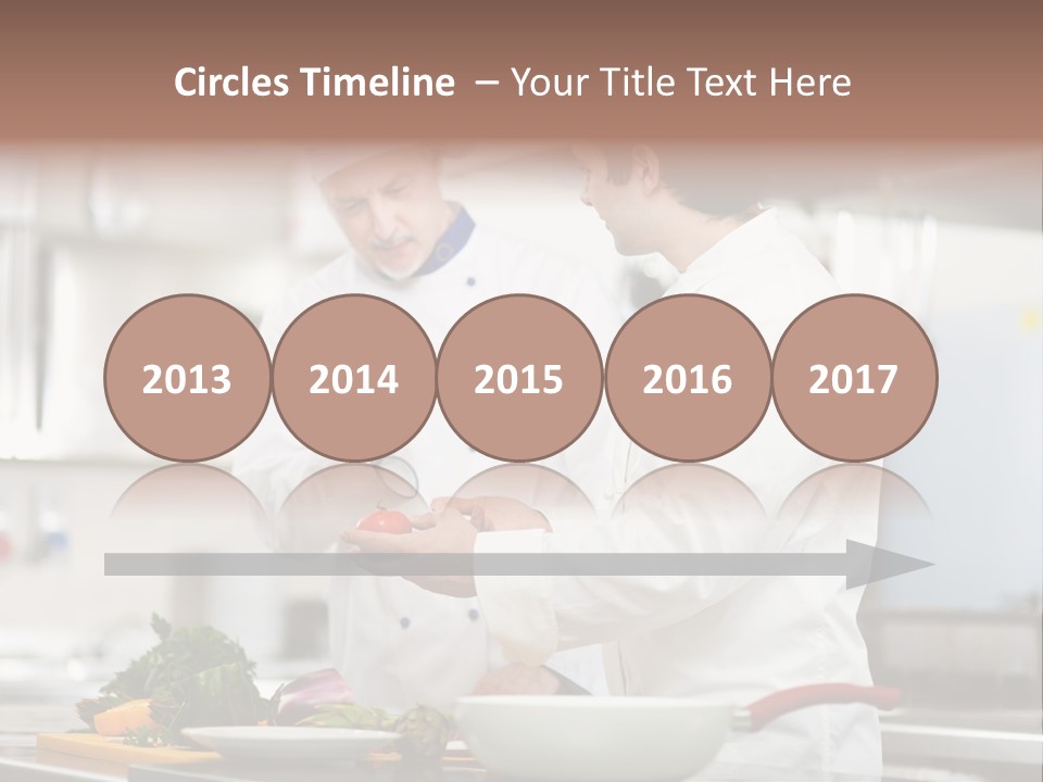 Cooking Two People PowerPoint Template