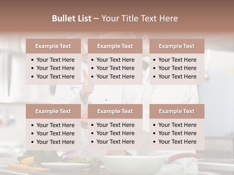 Cooking Two People PowerPoint Template